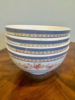 4 Thunder Group Inc. Melamine Dinner Ware #5207 Salad or Cereal Bowls Exec Cond
